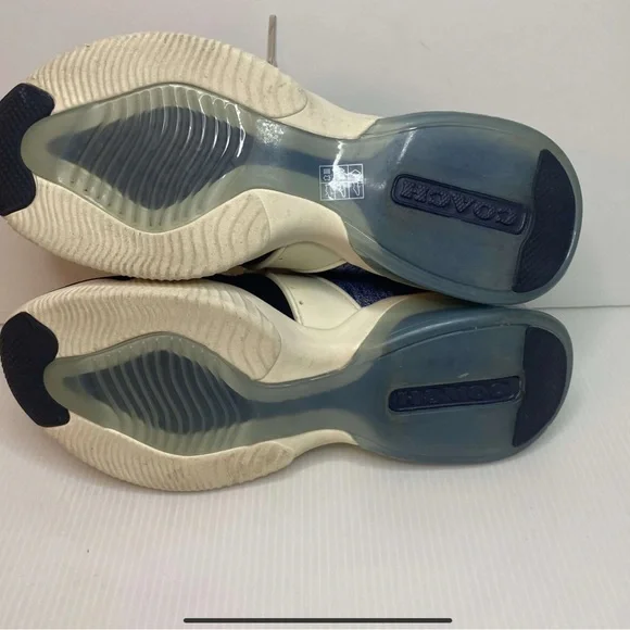Coach Navy and Cream Athletic Shoes - Picture 7 of 8